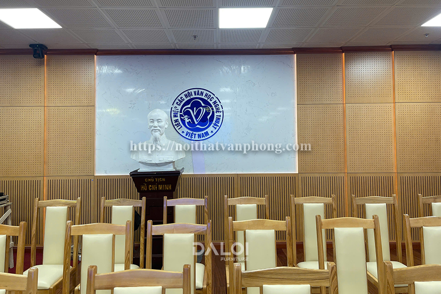 nội thất hội trường tại Liên hiệp các hội văn học nghệ thuật