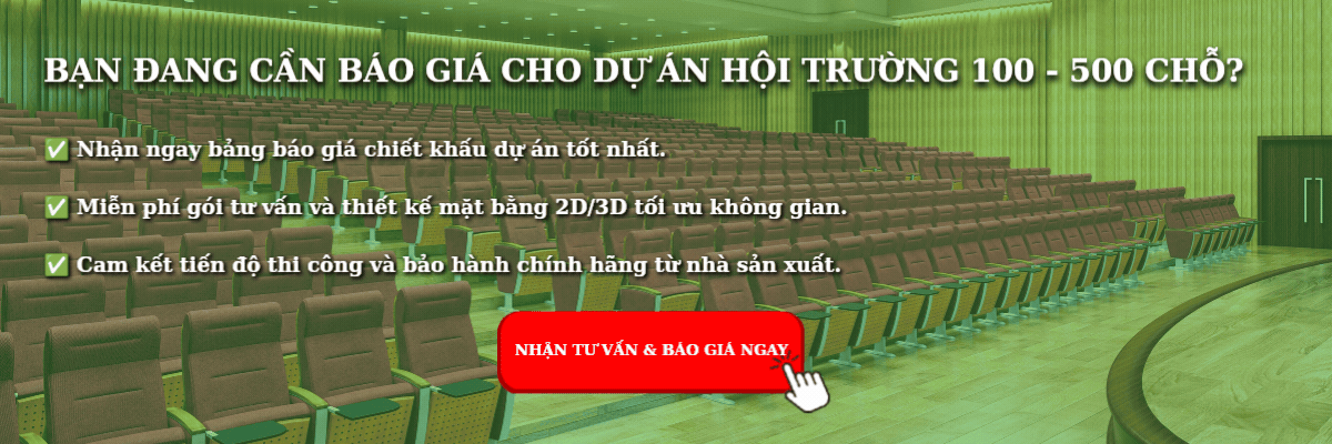 Báo giá hội trường 100-500 chỗ