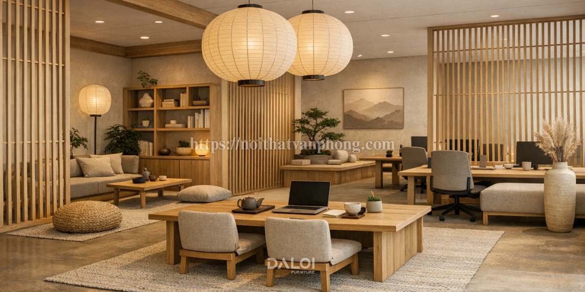 Phong cách thiết kế văn phòng Japandi