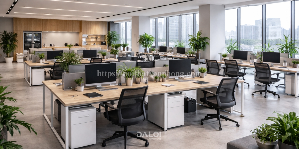 Phong cách thiết kế văn phòng không gian mở (Open Office)