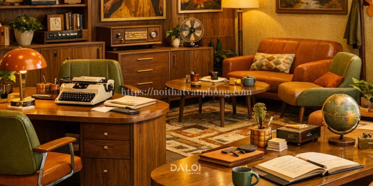 Phong cách thiết kế văn phòng Retro