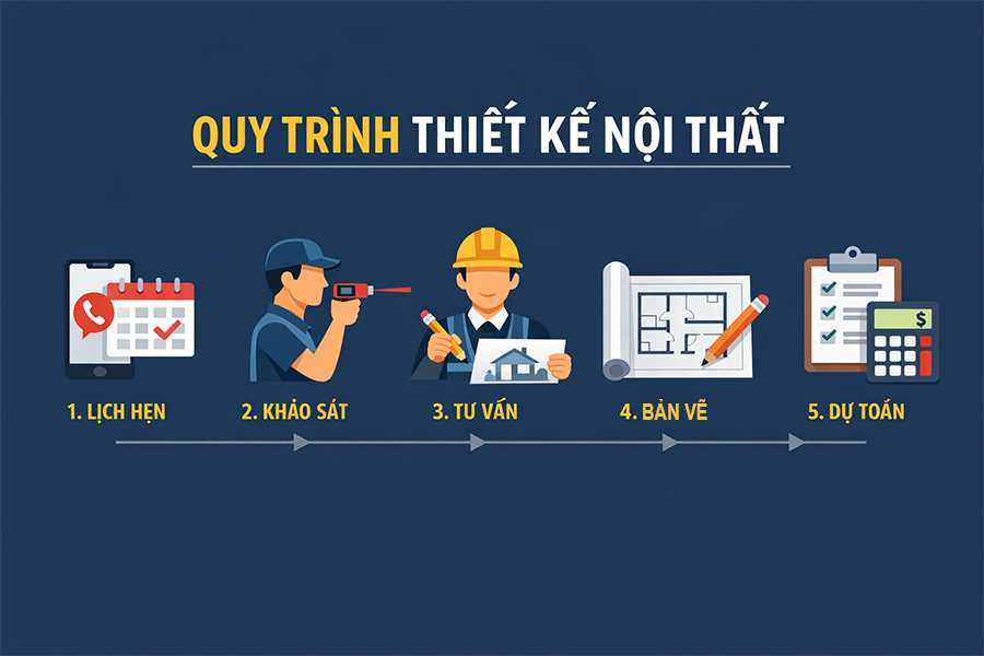 Quy trình khảo sát của Nội thất Đa Lợi