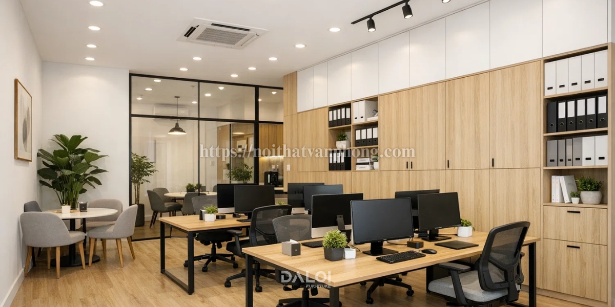 Thiết kế nội thất văn phòng nhỏ dưới 100m2
