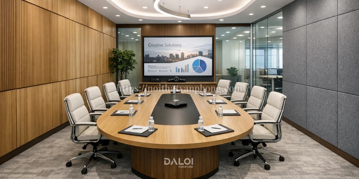 Thiết kế văn phòng khu vực phòng họp chuyên nghiệp