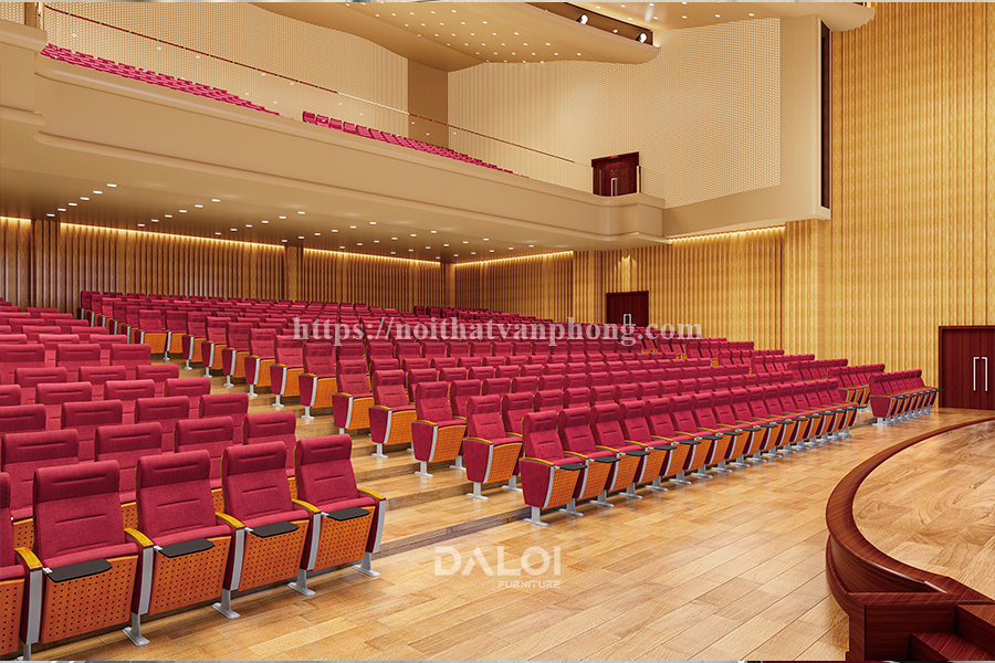 Ghế hội trường bọc nỉ có bàn viết ADM56-B