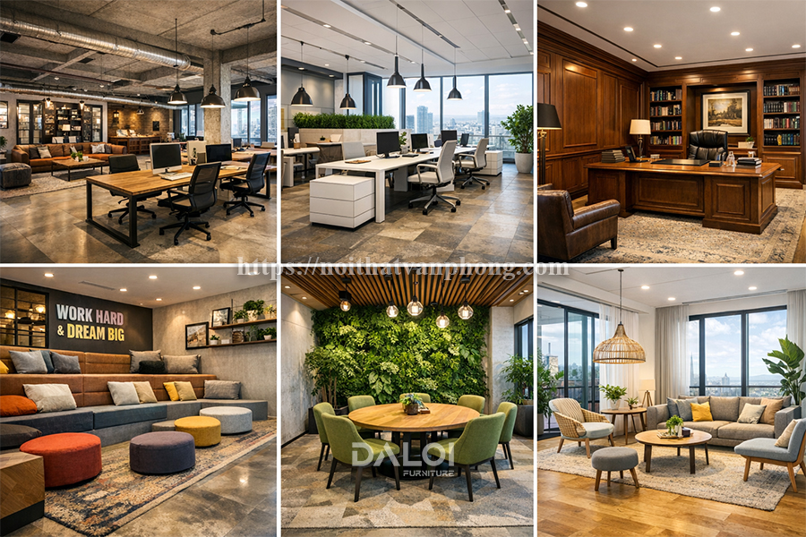 Nội thất Đa Lợi thiết kế nội thất văn phòng 500m2 uy tín tại Hà Nội