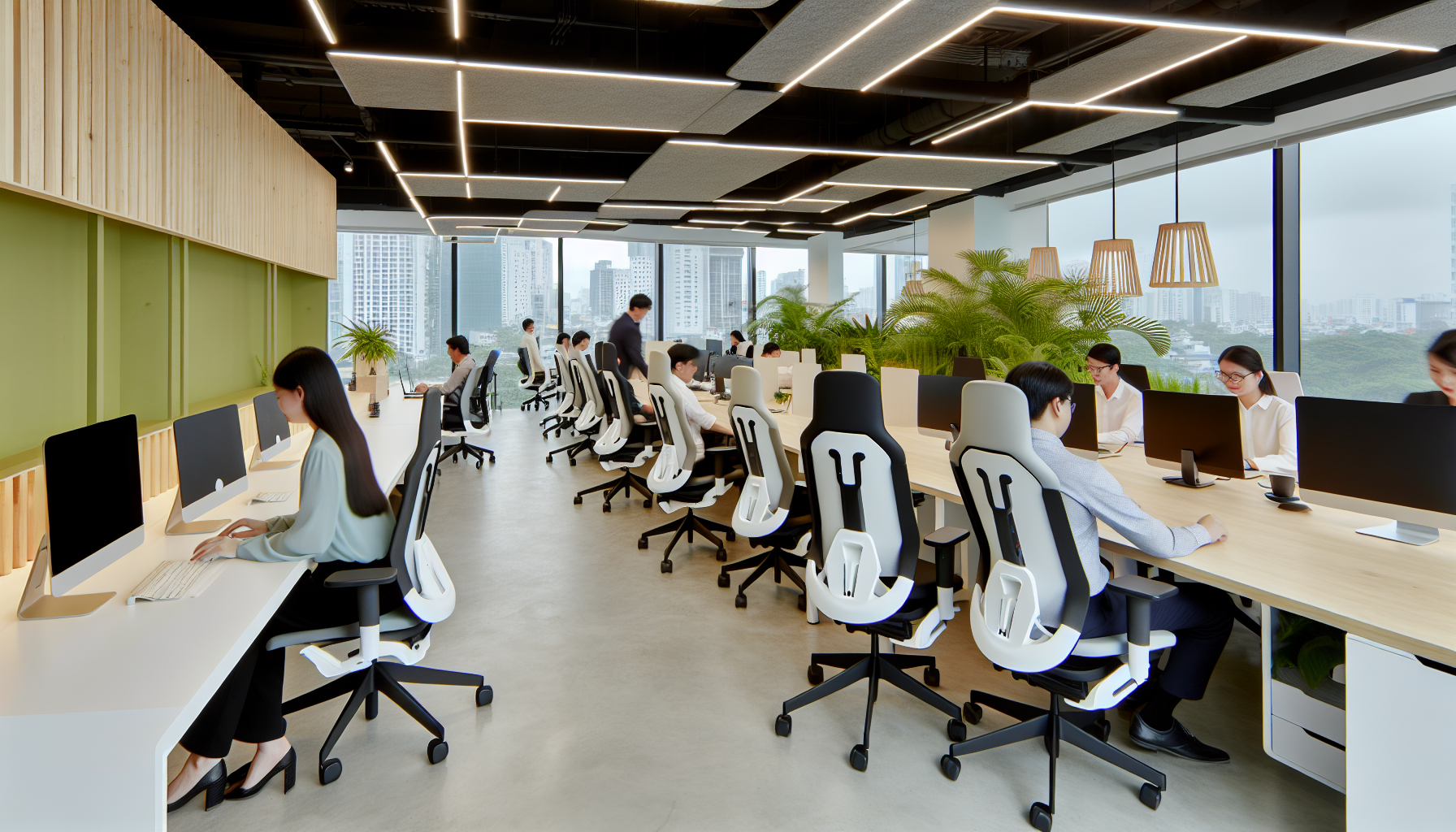 Ghế ergonomic văn phòng bảo vệ cột sống cho doanh nghiệp</figure><div class=