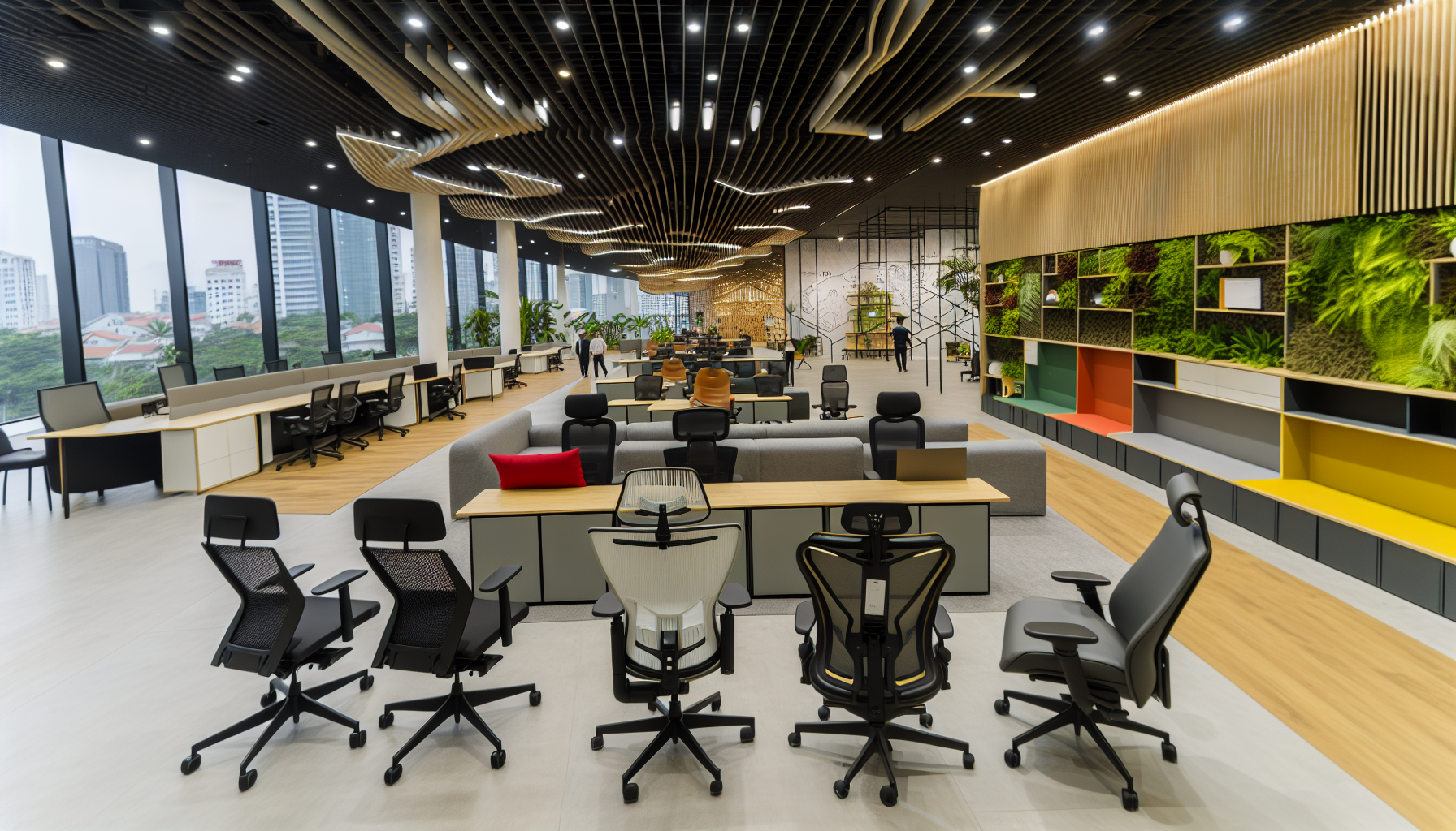 So sánh ghế văn phòng lưới và ghế da cho doanh nghiệp