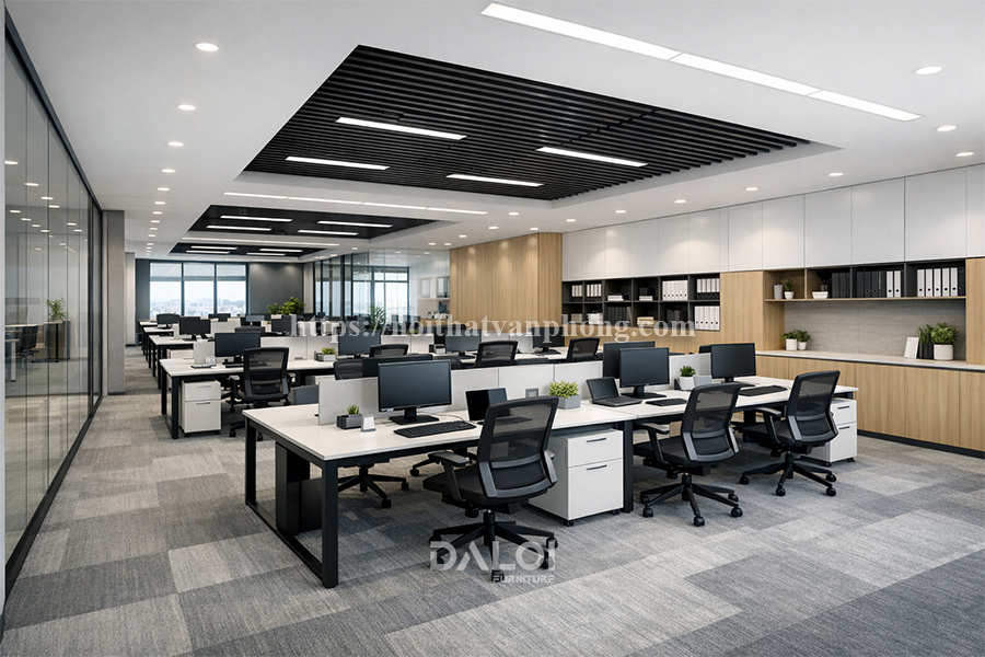 Thiết kế nội thất văn phòng 500m2 phong cách Hiện đại