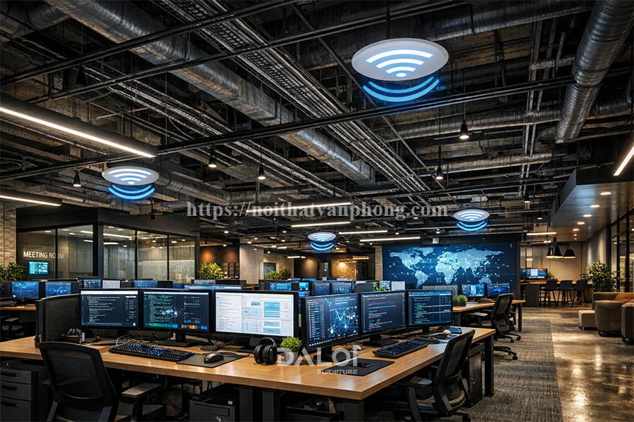 Thiết kế nội thất văn phòng 500m2 cho ngành Công nghệ