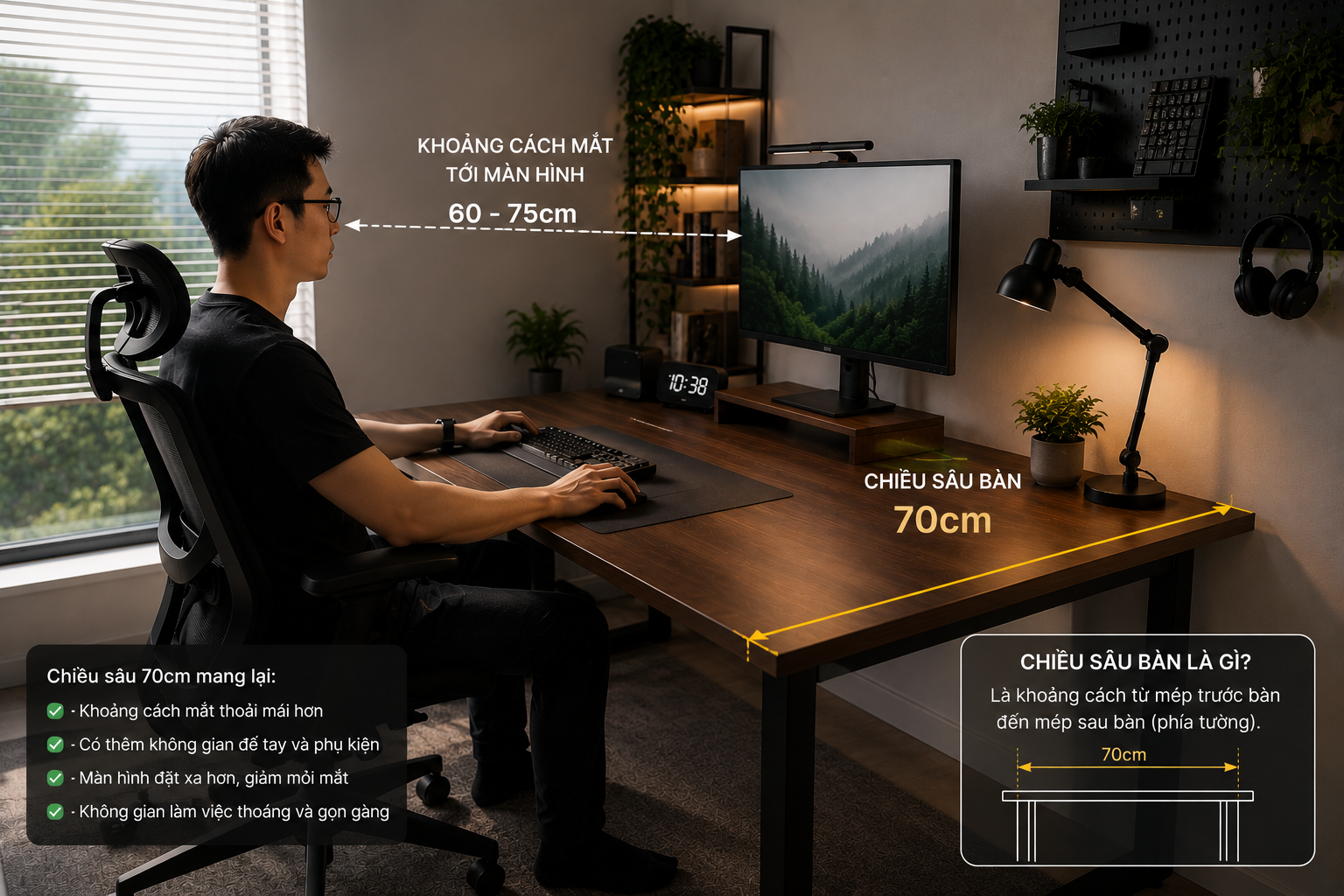 bàn-làm-việc-140x70-khoảng-cách-thoải-mái