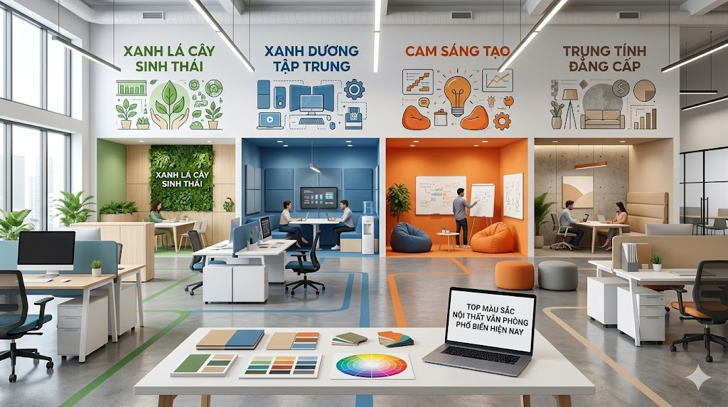 Màu sắc nội thất văn phòng