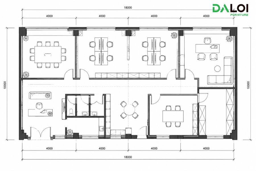 bản vẽ mặt bằng công năng 2d
