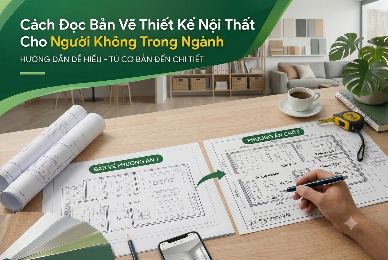 cách đọc bản vẽ thiết kế nội thất