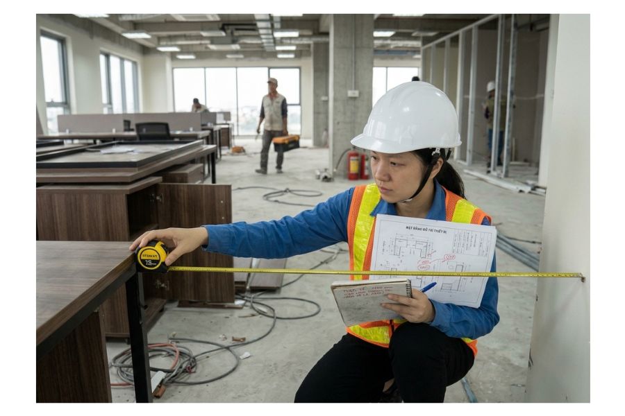 Giám sát thi công nội thất văn phòng
