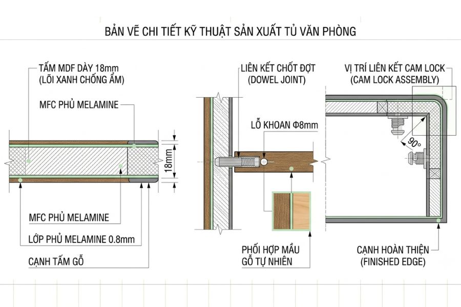 ký hiệu vật liệu bản vẽ nội thất