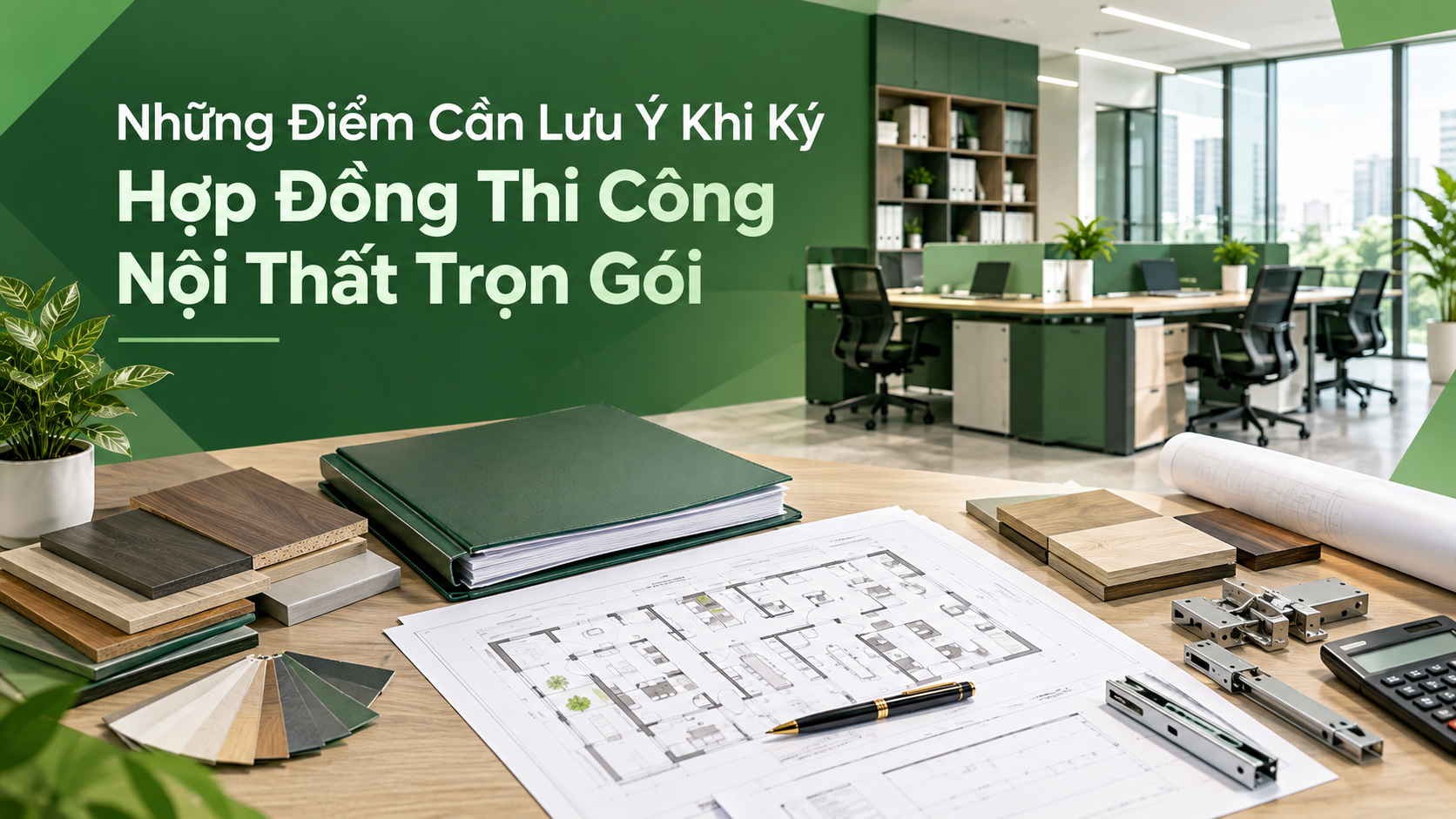 lưu ý khi ký hợp đồng thi công nội thất trọn gói