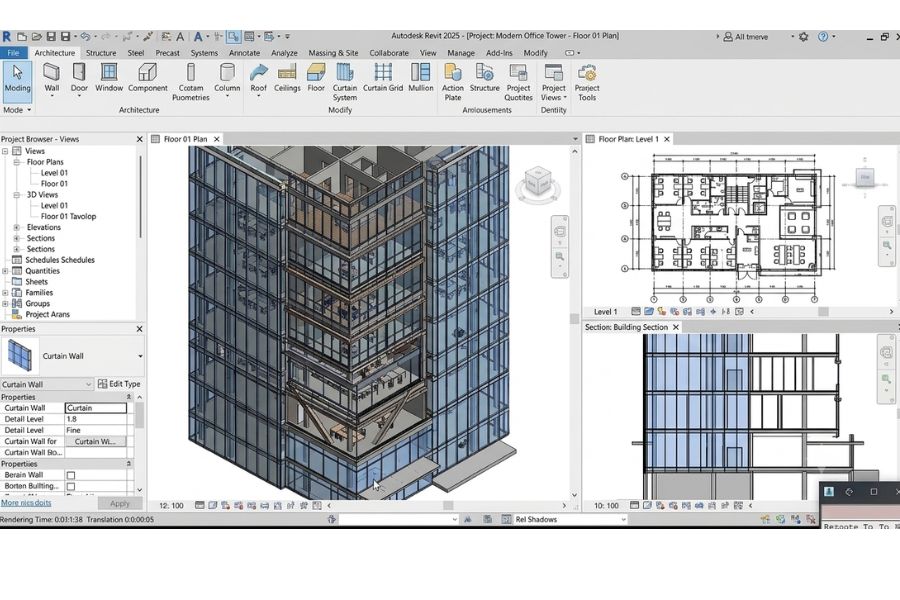 phần mềm thiết kế nội thất revit