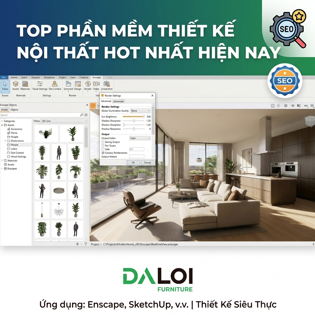 top phần mềm thiết kế nội thất